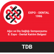 Simpozionul de sănătate orală și dentară 8th Expo - Certificat de participare dentară 1996